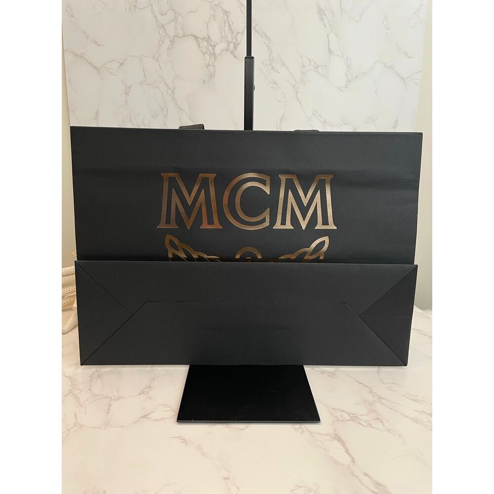 MCM 2 Boutique Paper Shopping Bags NWOT - Picture 2 of 4